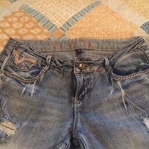 Vanilla star distressed skinny jeans 13
